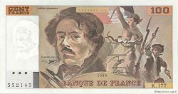 100 Francs DELACROIX imprimé en continu FRANCIA  1990 F.69bis.02c SC