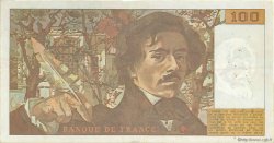 100 Francs DELACROIX imprimé en continu FRANCIA  1991 F.69bis.04a MBC