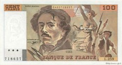 100 Francs DELACROIX 442-1 & 442-2 FRANCIA  1995 F.69ter.02a SC+