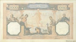 1000 Francs CÉRÈS ET MERCURE type modifié FRANKREICH  1939 F.38.35 fVZ