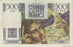 500 Francs CHATEAUBRIAND FRANCE  1945 F.34.02 TTB+