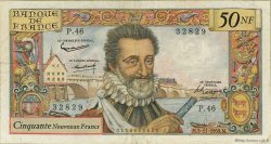 50 Nouveaux Francs HENRI IV FRANCE  1959 F.58.04 F