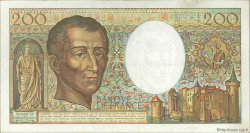 200 Francs MONTESQUIEU FRANCE  1984 F.70.04 VF