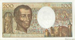 200 Francs MONTESQUIEU FRANCE  1992 F.70.12a XF-