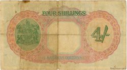 4 Shillings BAHAMAS  1936 P.09b q.BB