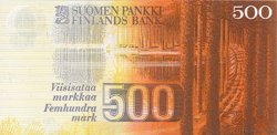 500 Markkaa FINLAND  1991 P.120 UNC