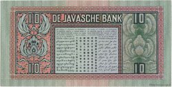 10 Gulden NETHERLANDS INDIES  1939 P.079c AU