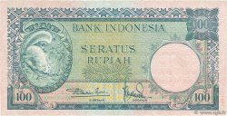 100 Rupiah INDONESIA  1957 P.051 XF
