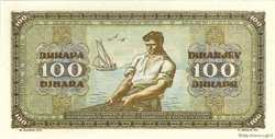 100 Dinara YUGOSLAVIA  1946 P.065b FDC