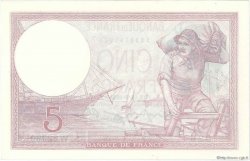 5 Francs FEMME CASQUÉE modifié FRANKREICH  1939 F.04.08 VZ