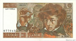 10 Francs BERLIOZ FRANCIA  1978 F.63.24 AU