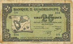 25 Francs GUADELOUPE  1944 P.22a