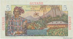 5 Francs Bougainville FRENCH GUIANA  1946 P.19a q.AU