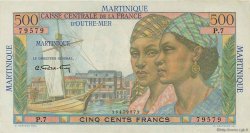 500 Francs Pointe à Pitre MARTINIQUE  1949 P.32 MBC a EBC