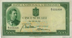 500 Lei ROUMANIE  1934 P.036a TTB