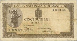 500 Lei ROMANIA  1940 P.051a MB