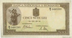 500 Lei ROMANIA  1941 P.051a SPL