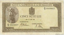 500 Lei ROMANIA  1943 P.051a MB
