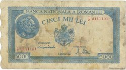 5000 Lei RUMANIA  1944 P.056a RC+