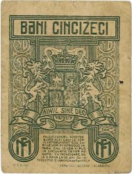 50 Bani ROMANIA  1917 P.071 VF