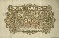 25 Bani ROMANIA  1917 P.M01 VF