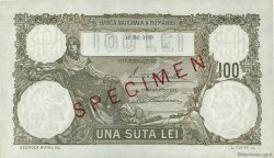 100 Lei Spécimen RUMÄNIEN  1930 P.033s fST+