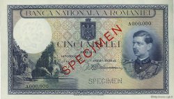 5000 Lei Spécimen ROMANIA  1931 P.035s q.FDC