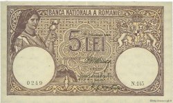 5 Lei ROMANIA  1917 P.024a SPL