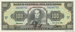 100 Sucres ECUADOR  1990 P.123 EBC