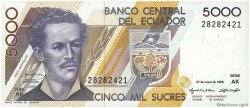5000 Sucres ECUADOR  1995 P.128b UNC
