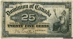 25 Cents KANADA  1900 P.009a S