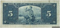 5 Dollars CANADá
  1937 P.060c BC
