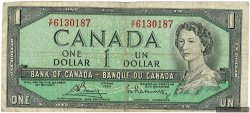 1 Dollar CANADA  1954 P.075c MB