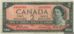2 Dollars CANADA  1954 P.076b MB