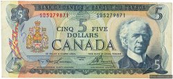 5 Dollars CANADA  1972 P.087b VF
