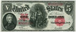 5 Dollars UNITED STATES OF AMERICA  1907 P.186 XF+