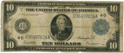 10 Dollars VEREINIGTE STAATEN VON AMERIKA  1914 P.360b GE