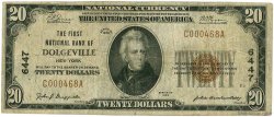 20 Dollars UNITED STATES OF AMERICA Dolgeville 1929 P.397 VG
