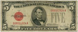5 Dollars UNITED STATES OF AMERICA  1928 P.379e F-