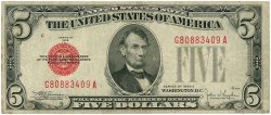 5 Dollars ESTADOS UNIDOS DE AMÉRICA  1928 P.379e BC+