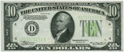10 Dollars VEREINIGTE STAATEN VON AMERIKA Cleveland 1934 P.430D fVZ