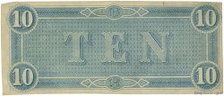 10 Dollars KONFÖDERIERTE STAATEN VON AMERIKA  1864 P.68 VZ+