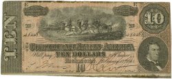 10 Dollars Гражданская война в США  1864 P.68 VF