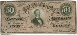 50 Dollars CONFEDERATE STATES OF AMERICA  1864 P.70 VF