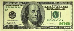 100 Dollars Numéro radar UNITED STATES OF AMERICA New York 1996 P.503 UNC