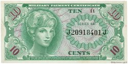 10 Cents UNITED STATES OF AMERICA  1965 P.M058 UNC-