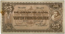 25 Gulden NETHERLANDS INDIES  1931 P.071c VF