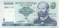 10000 Pesos CHILE  2008 P.157d UNC