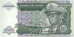100000 Zaïres ZAIRE  1992 P.41a FDC