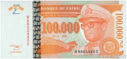 100000 Nouveaux Zaïres ZAÏRE  1996 P.76a FDC